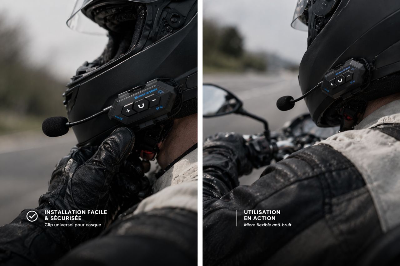 MotoCom Pro X – Intercom Bluetooth pour Casque Moto